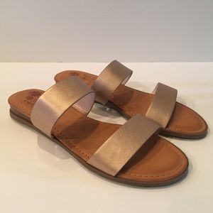 Jellypop | Kirara Rose Gold Metallic Sandals